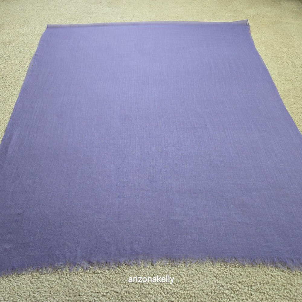 Ovcio Featherlight Lavender Cashmere Scarf - Picture 3 of 14